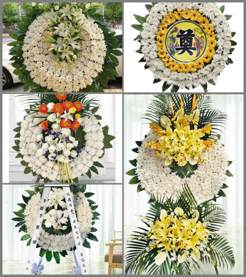 安徽阜阳市临泉县城关街道董李村花圈速递